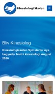 How celi.dk looks like on a mobile device such as an iPhone.