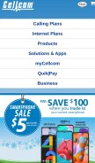 How cellcom.com looks like on a mobile device such as an iPhone.