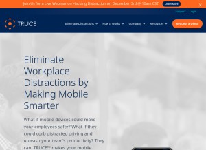 How cellcontrol.com looks like on a tablet such as an iPad.