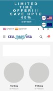 How cellmartusa.com looks like on a mobile device such as an iPhone.