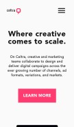How celtra.com looks like on a mobile device such as an iPhone.