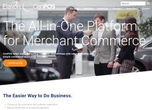 How cenpos.com looks like on a tablet such as an iPad.