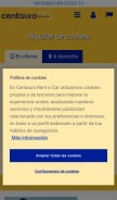 How centauro.net looks like on a mobile device such as an iPhone.