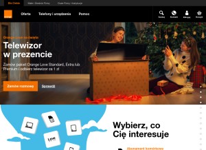 How centertel.pl looks like on a tablet such as an iPad.