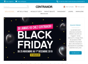 How centrakor.com looks like on a tablet such as an iPad.