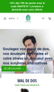 How cervi-care.com looks like on a mobile device such as an iPhone.