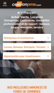 How cessionpme.com looks like on a mobile device such as an iPhone.