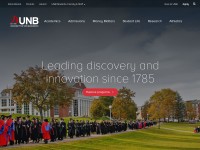 Desktop screenshot for unb.ca
