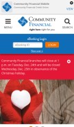 How cfcu.org looks like on a mobile device such as an iPhone.