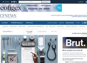How cfnews.net looks like on a tablet such as an iPad.