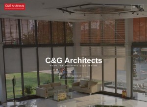How cgarchitects.vn looks like on a tablet such as an iPad.