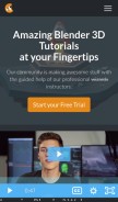 How cgcookie.com looks like on a mobile device such as an iPhone.