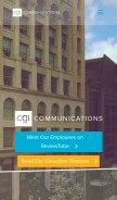 How cgicompany.com looks like on a mobile device such as an iPhone.