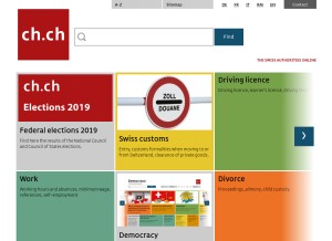 How ch.ch looks like on a tablet such as an iPad.