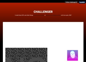 How challenger23.com looks like on a tablet such as an iPad.