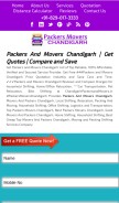 How chandigarhpackersandmovers.in looks like on a mobile device such as an iPhone.