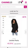How channel21.de looks like on a mobile device such as an iPhone.