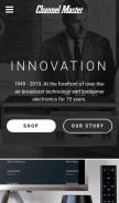 How channelmaster.com looks like on a mobile device such as an iPhone.