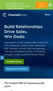 How channeltivity.com looks like on a mobile device such as an iPhone.