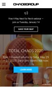 How chaosgroup.com looks like on a mobile device such as an iPhone.
