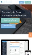How chapterbuilder.com looks like on a mobile device such as an iPhone.