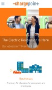 How chargepoint.com looks like on a mobile device such as an iPhone.