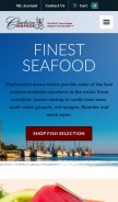 How charlestonseafood.com looks like on a mobile device such as an iPhone.