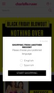 How charlotterusse.com looks like on a mobile device such as an iPhone.