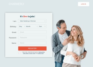 How charmerly.com looks like on a tablet such as an iPad.