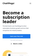 How chartmogul.com looks like on a mobile device such as an iPhone.