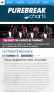 How chartsinfrance.net looks like on a mobile device such as an iPhone.