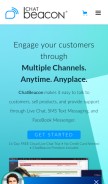 How chatbeacon.io looks like on a mobile device such as an iPhone.