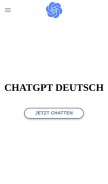 How chatgptdeutsch.info looks like on a mobile device such as an iPhone.