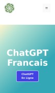 How chatgptfrancais.org looks like on a mobile device such as an iPhone.