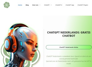 How chatgptxonline.nl looks like on a tablet such as an iPad.