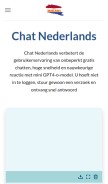 How chatnederlands.org looks like on a mobile device such as an iPhone.