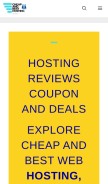 How cheapandbesthosting.com looks like on a mobile device such as an iPhone.