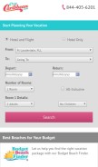 How cheapcaribbean.com looks like on a mobile device such as an iPhone.