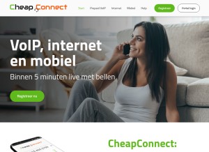 How cheapconnect.net looks like on a tablet such as an iPad.