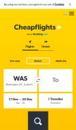 How cheapflights.qa looks like on a mobile device such as an iPhone.