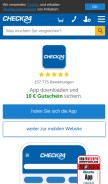 How check24.de looks like on a mobile device such as an iPhone.