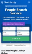 How checkpeople.com looks like on a mobile device such as an iPhone.
