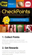 How checkpoints.com looks like on a mobile device such as an iPhone.