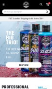 How chemicalguys.com looks like on a mobile device such as an iPhone.