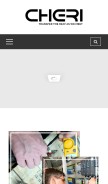How cheriheater.com looks like on a mobile device such as an iPhone.