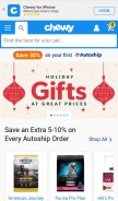How chewy.com looks like on a mobile device such as an iPhone.
