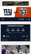 How chicagobears.com looks like on a mobile device such as an iPhone.