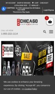 How chicagoknifeworks.com looks like on a mobile device such as an iPhone.