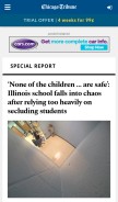 How chicagotribune.com looks like on a mobile device such as an iPhone.