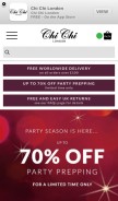 How chichiclothing.com looks like on a mobile device such as an iPhone.